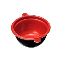 どんぶり容器 どんぶりS 本体 赤黒 ケーピープラテック