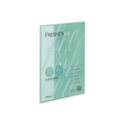 クリヤーブックフレッシェン固定式　Ａ４縦１０Ｐ緑