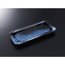 中央化学 寿司容器 HS澄板24-11 天目B-BK 本体