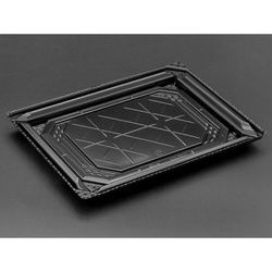 リスパック 刺身容器 バイオPET 美枠 25-18B 黒 本体