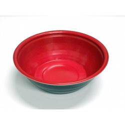 デンカポリマー 麺容器 E-42本体 赤/黒