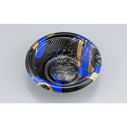 シーピー化成 どんぶり容器 BF丸丼16L 陶輪青 本体