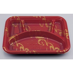 シーピー化成 弁当容器 BF-171 赤なると 本体(B)