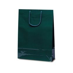 紙手提袋 1126 エクセルバック ダークグリーン ベルベ