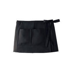 ミドルエプロン 9-1161_F サロンエプロン 兼用 黒 フリーサイズ 住商モンブラン