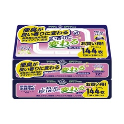 アクティ　良い香りに変わるおしりふき　７２枚×２個