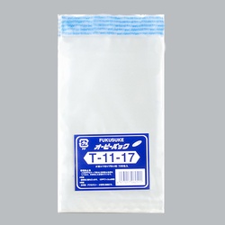 福助工業 テープ有 OPP袋 オーピーパック テープ付 T-11-17 100枚入