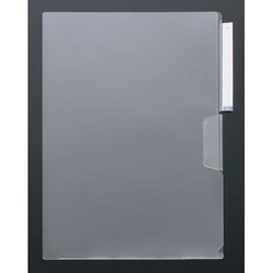 立体見出し付きクリヤーホルダー　Ａ４　乳白　５枚