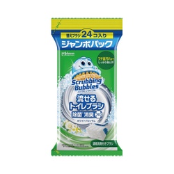 流せるトイレブラシ除菌消臭Ｗブロッサム替２４個×４