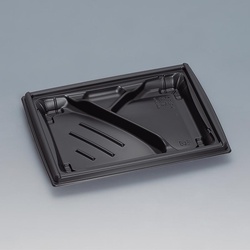 弁当容器 箱膳23-18-4H 黒 福助工業