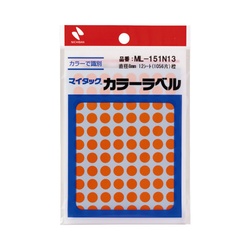 マイタックカラーラベル　８ｍｍ　橙