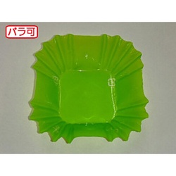 セイコー おかずカップ ラミケースOPP四角8号Lグリーン 500枚