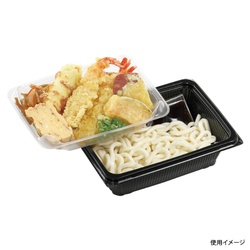 エフピコ 軽食容器 DLV角19-14R(55)MSD 黒