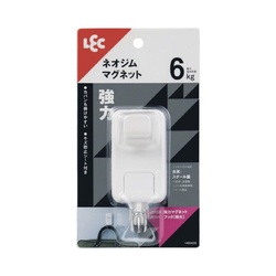 強力マグネットフック（特大）耐荷重６ｋｇ　ホワイト