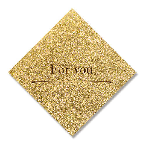 ギフトシール スクエア フォーユー金 ３２片