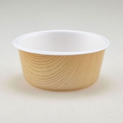 どんぶり容器 D-8 もくめ 本体 青葉紙業