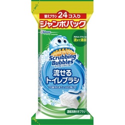 スクラビングバブル　トイレブラシ替ブラシ２４個×４