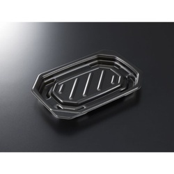 中央化学 軽食容器 TP デリグー 18-13 黒 本体