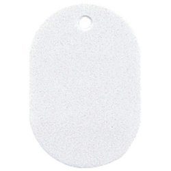 番号札　大　無地　白　６０×４０ｍｍ　１０個入