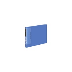 クリヤーブックウェーブカットＢ６横２０Ｐ青