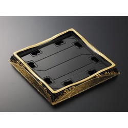 中央化学 寿司容器 HS 天城 20-4 まきえ金-BK 本体