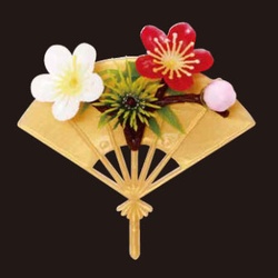 大黒工業 造花 飾扇松竹梅