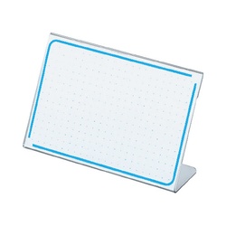 カード立てＬ型再生ＰＥＴ板　８３×１２２