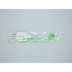 使い捨てカトラリー バイオプラフォークスプーン140 単袋 ホウケン産業