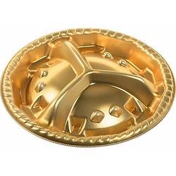 エフピコ オードブル容器 シェルトプラッター丸10 本体 金