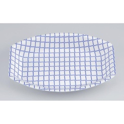 鮮魚トレー V-舟唄21-14 レースブルー シーピー化成