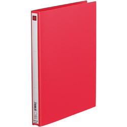 リングファイルエコノミーＡ４縦２７ｍｍ赤　１０冊