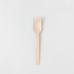 使い捨てフォーク 木製フォーク160 バラ アサヒグリーン