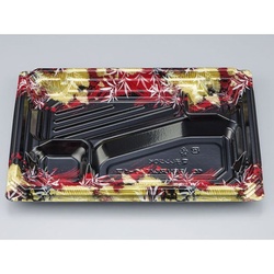 シーピー化成 弁当容器 BFNアルバ10-1平 みお赤 本体 発泡