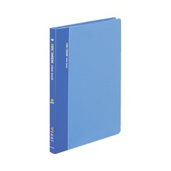 クリヤーブック固定式・横入　Ａ５縦　４０Ｐ　青Ｘ３