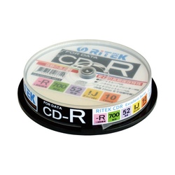 ＣＤ−Ｒデータ用　５２倍速　ＩＪ対応　１０枚ＳＰ