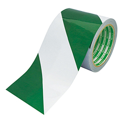 【廃番商品】日東エルマテ 再帰反射テープ 90mm×10ｍ 緑/白 HT90GW