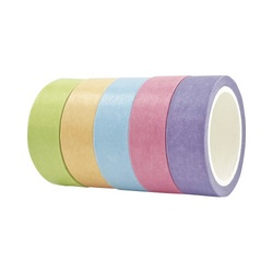 マスキングテープパステル５巻セット