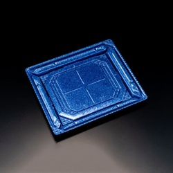 リスパック 刺身容器 バイオPS 美枠 20-17B ステラブルー 本体