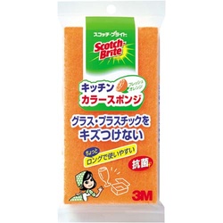 キッチンカラースポンジ　オレンジ