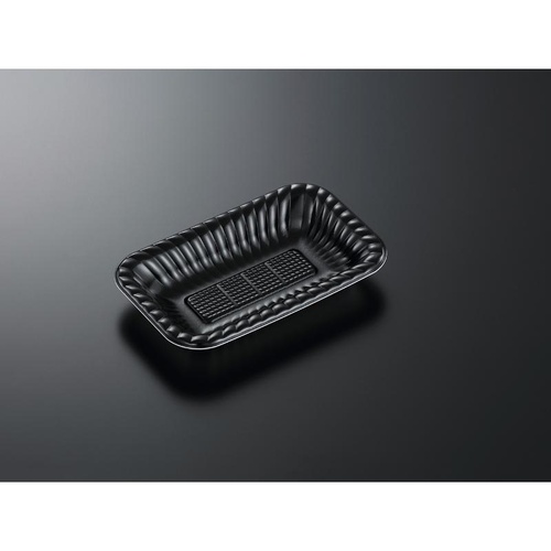 中央化学 オードブル容器 PDプレートK20-12 黒 内 本体