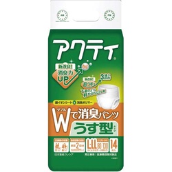 アクティＷで消臭パンツうす型タイプＬ−ＬＬ１４×４