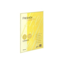クリヤーブックフレッシェン固定式　Ａ４縦１０枚黄