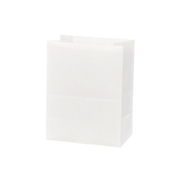 【廃番商品】HEIKO NF(ノンフッ素)耐油角底袋 13-8 白無地 100枚/袋