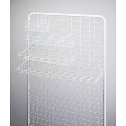 メッシュ用ワイヤー棚　幅５７５奥行２３５　ホワイト
