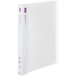 クリヤーブックＫ２　固定式Ａ４縦４０Ｐ透明１０冊
