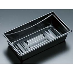 リスパック 弁当容器 かさね 3 B 本体 黒