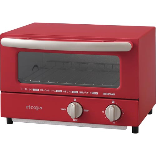 ｒｉｃｏｐａ　オーブントースター　レッド