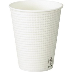 紙コップ FMX エンボスカップ ホワイト 260ML 40P サンナップ