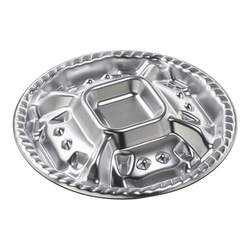 エフピコ オードブル容器 シェルトプラッター丸20 本体 銀