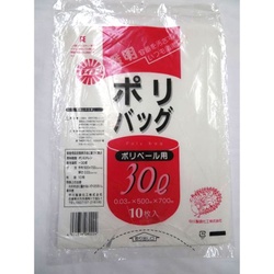 LDゴミ袋 透明ポリバッグ 30L 中川製袋化工